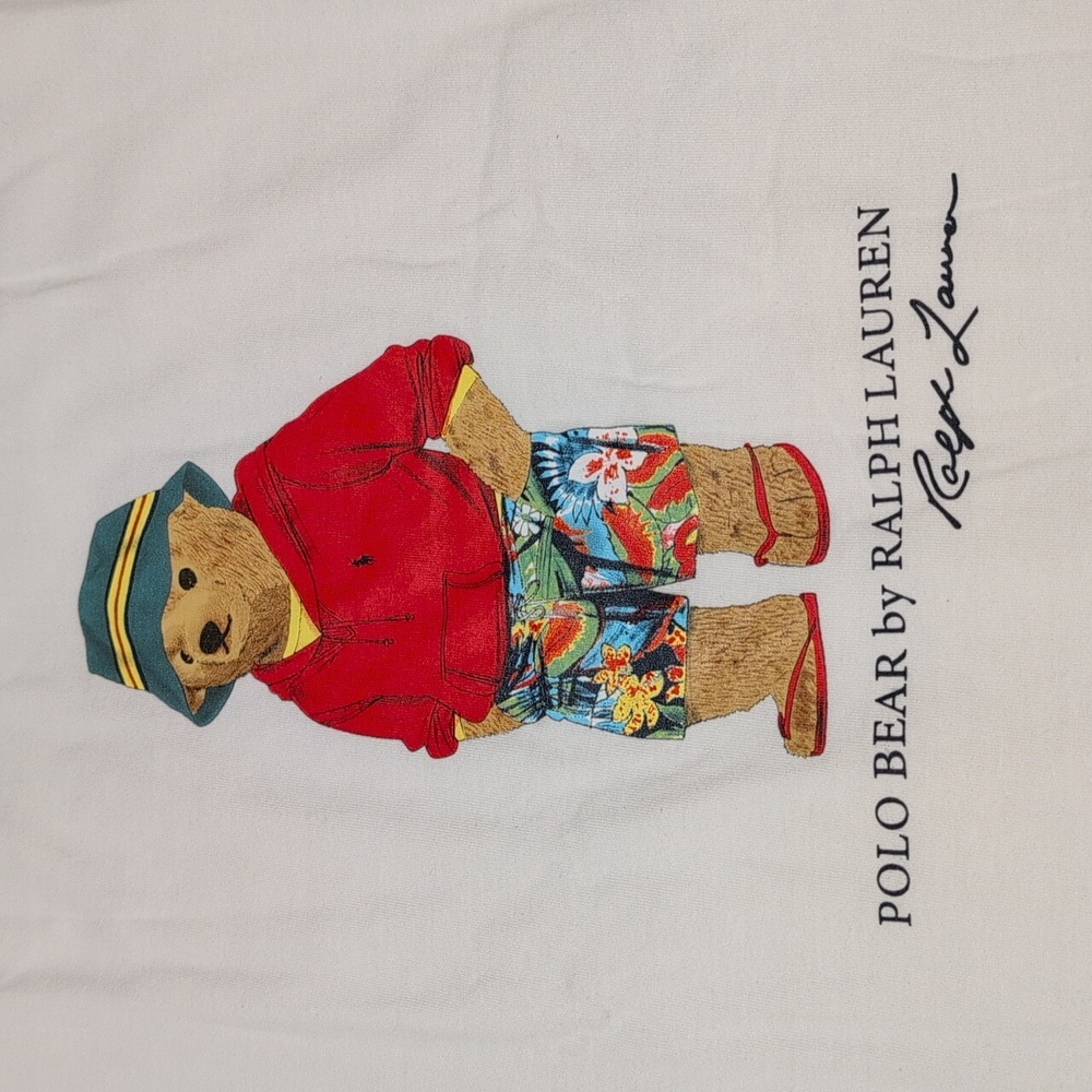 26/1 Jersey-lsl-tsh Polo Ralph Lauren Medium white T-shirt. - Picture 7 of 10